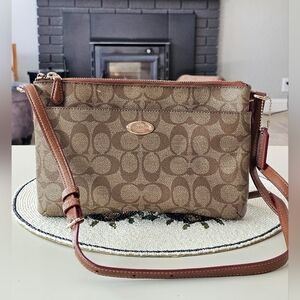 Coach Brown Signature Crossbody Bag